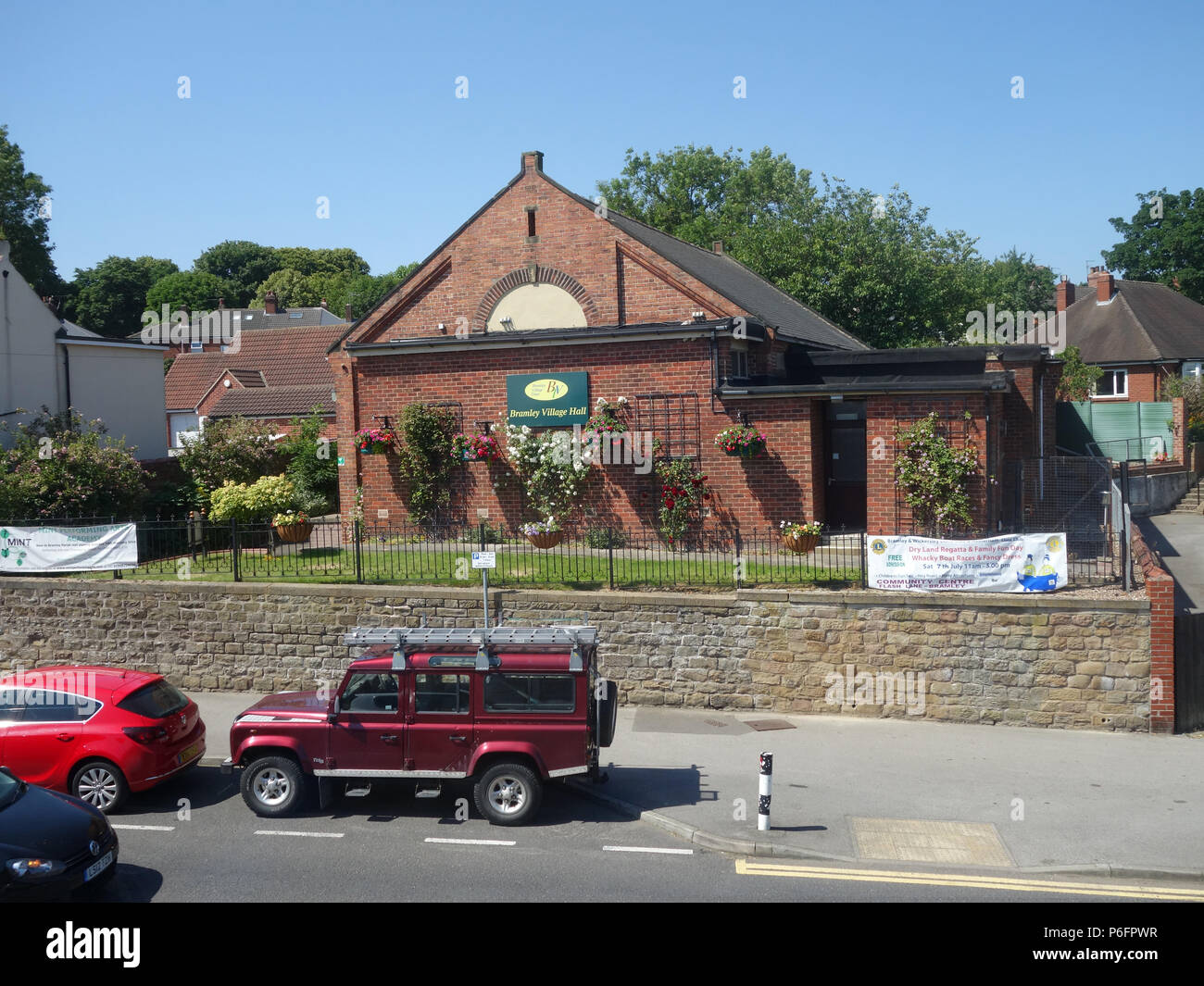 Bramley Parish Council Hall near Rotherham Stock Photo Alamy