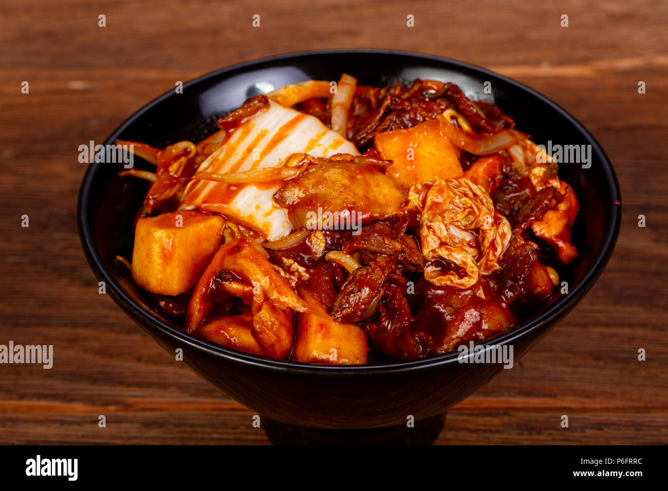Kimchi with beef and sauce Stock Photo Alamy
