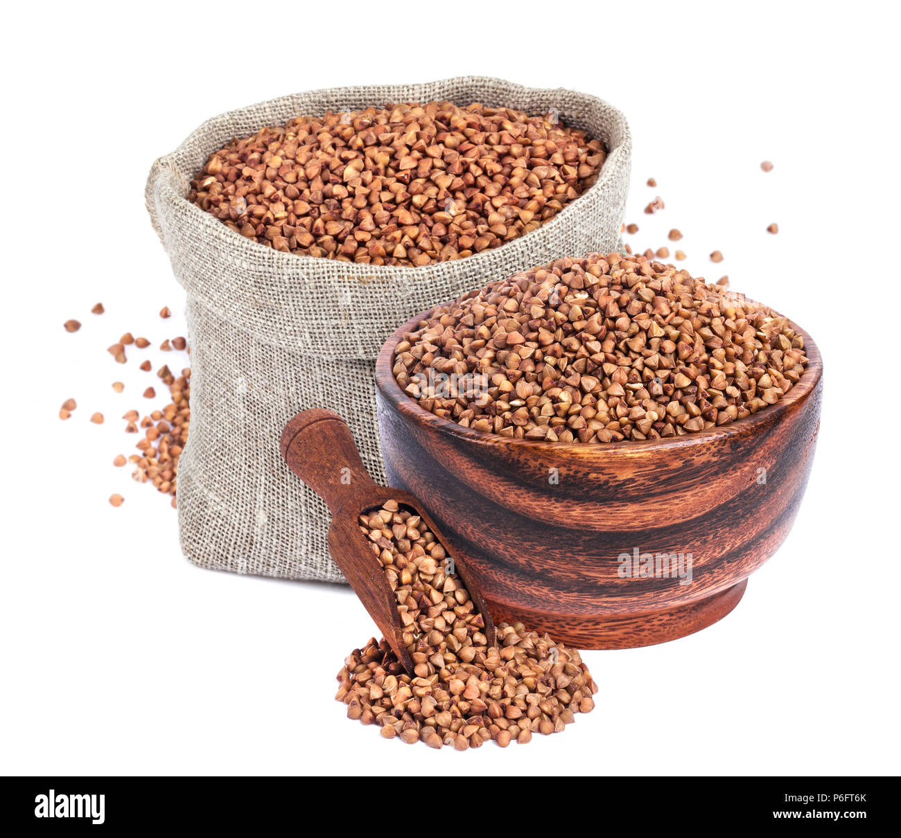 Buckwheat isolated on white background Stock Photo - Alamy