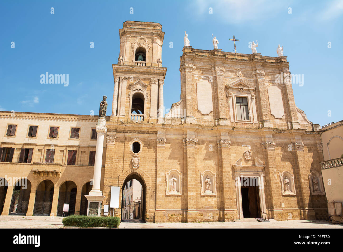The Pontifical Basilica Cathedral of Brindisi Stock Photo Alamy