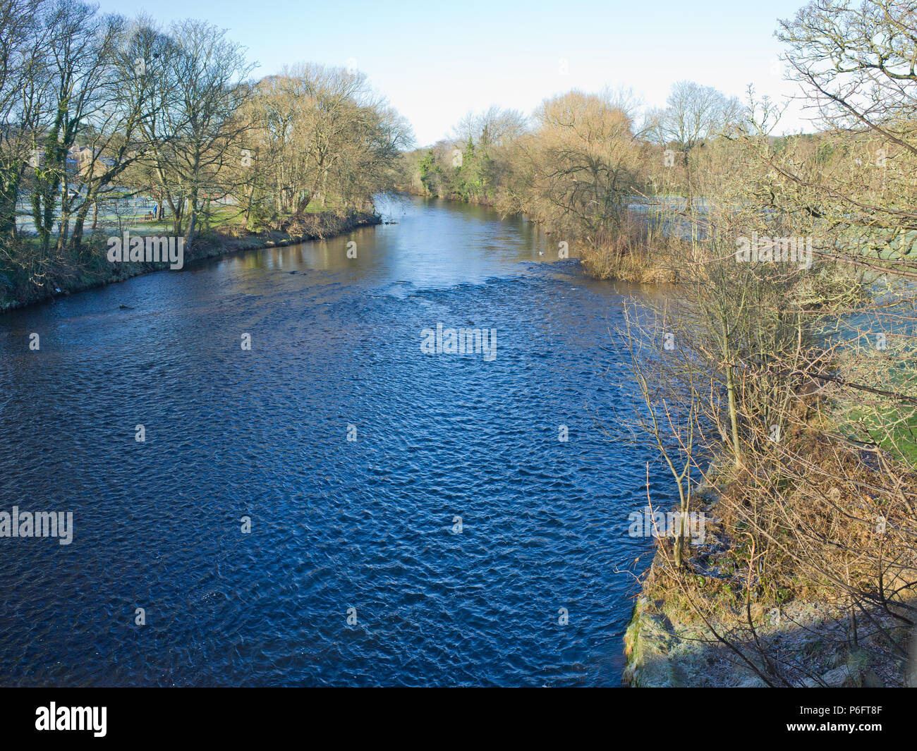 River Wharfe Ilkley West Yorkshire UK Stock Photo