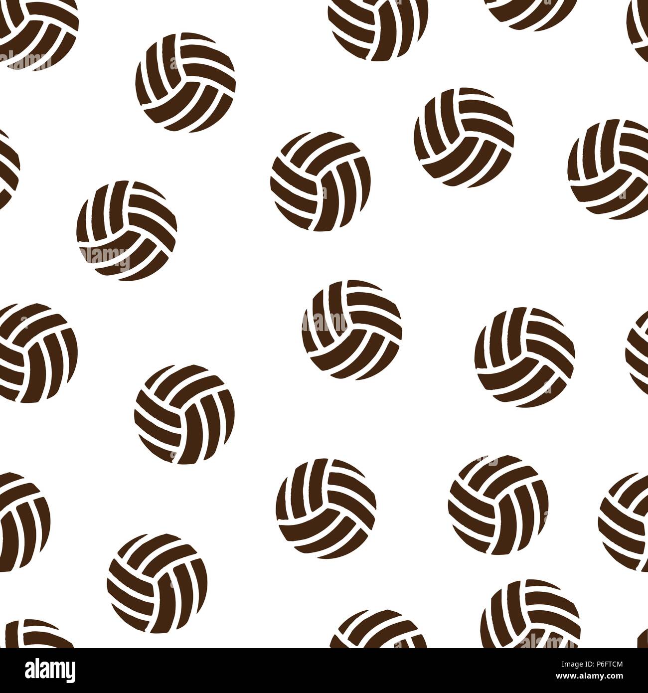 Seamless volleyball pattern background ball hires stock photography