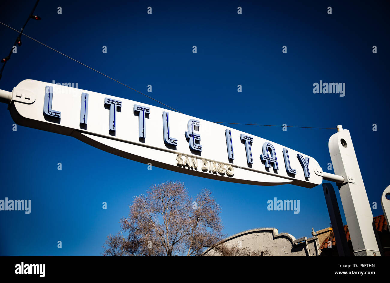 Little Italy Sign Stock Photo