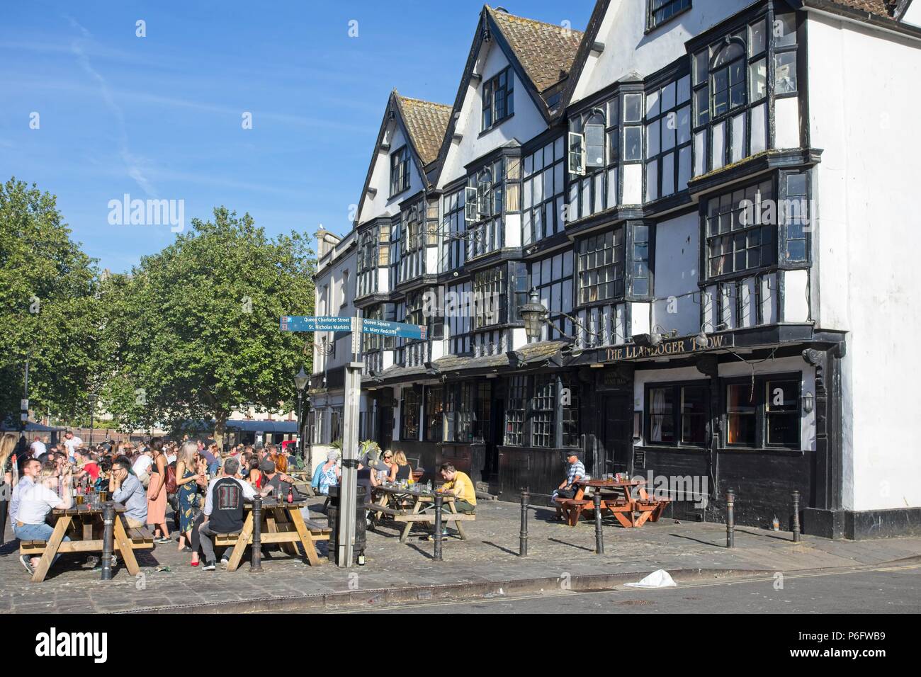 King street, Bristol pubs and bars Stock Photo - Alamy