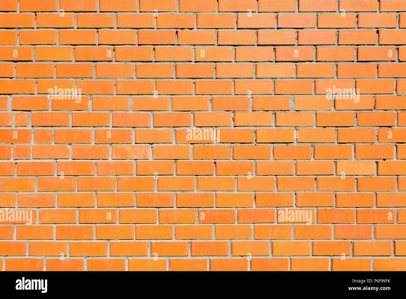 Red brick wall background. Stock Photo