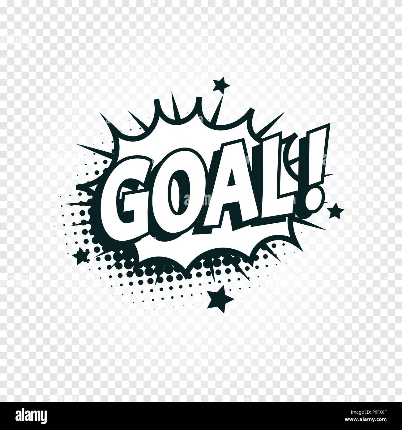 Goal Icon Comics Cloud With Halftone Shadow Goal Shout Text In Bubble Funnies Stylized On Transparency Background Soccer Football Design Element Logo Template Isolated Illustration Stock Vector Image Art Alamy