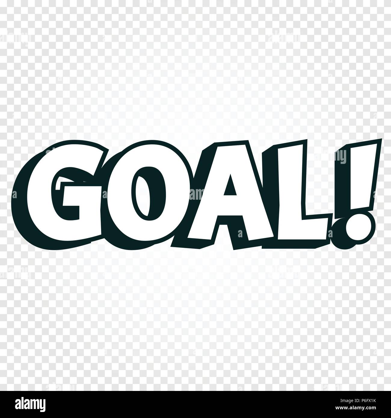Goal Icon Comics Cloud With Halftone Shadow Goal Shout Text In Bubble Funnies Stylized On Transparency Background Soccer Football Design Element Logo Template Isolated Illustration Stock Vector Image Art Alamy