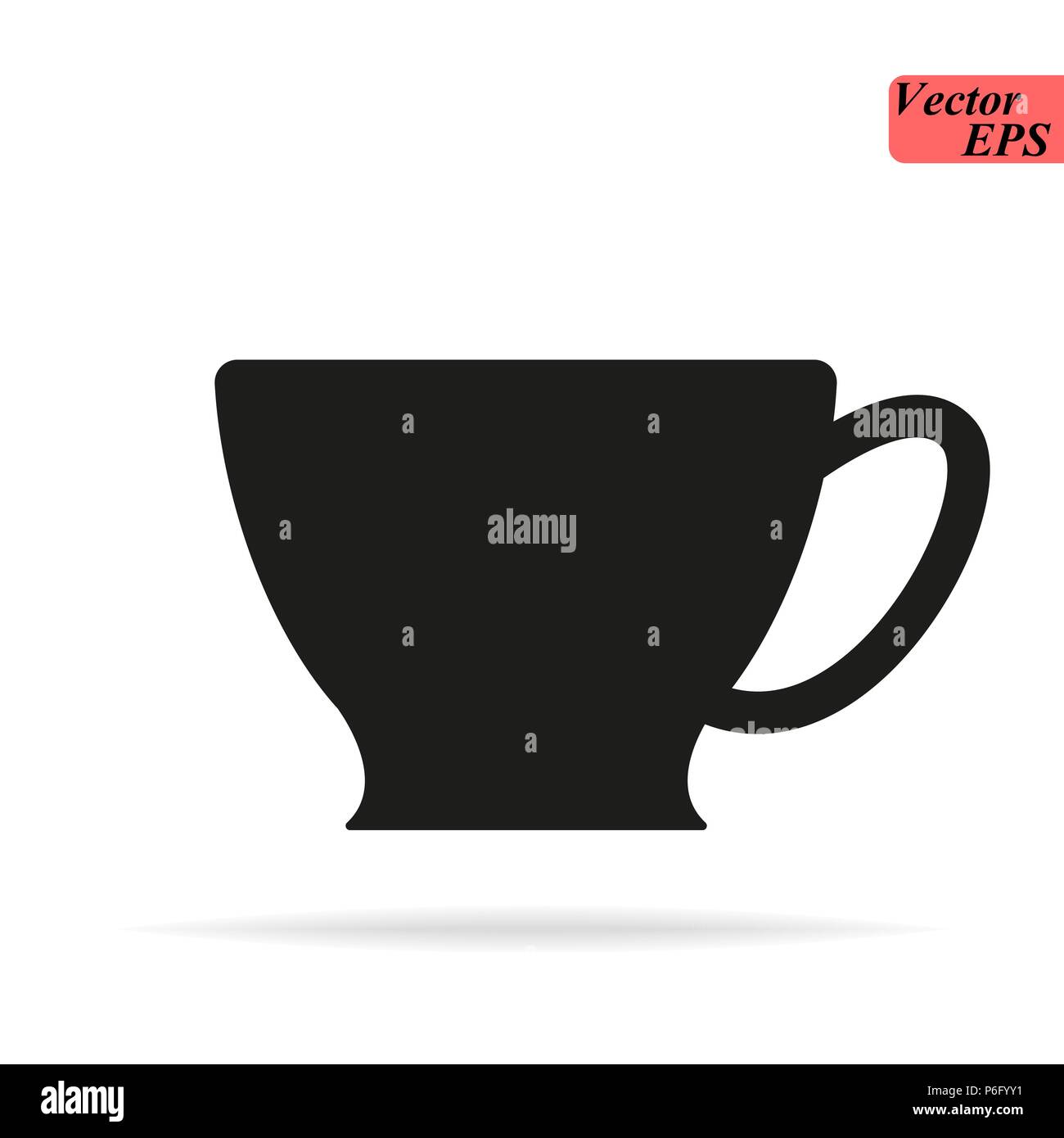 cup icon , in trendy flat style isolated on white background ...