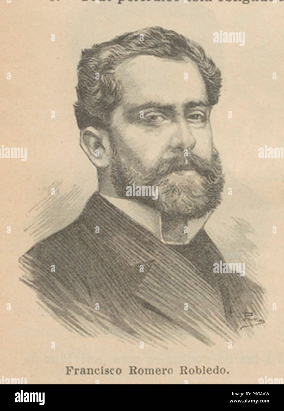 1902, Historia de España en el siglo XIX, vol 6, Francisco Romero Robledo, Passos. Stock Photo