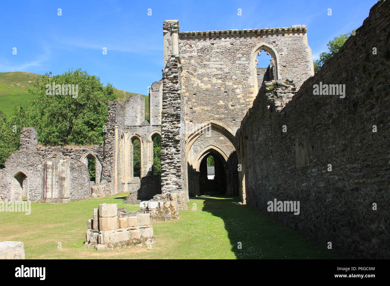 Valle Crucis Abbey. Valley of the Cross Llantysilio Stock Photo