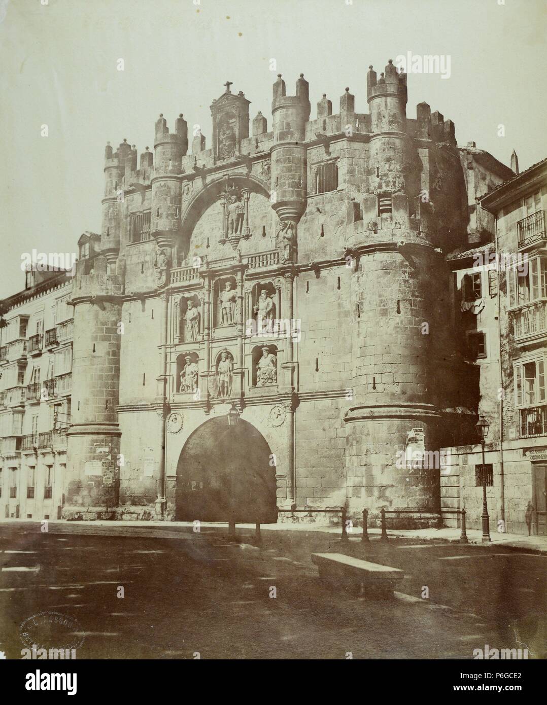 Burgos, Arco de Santa María. Stock Photo