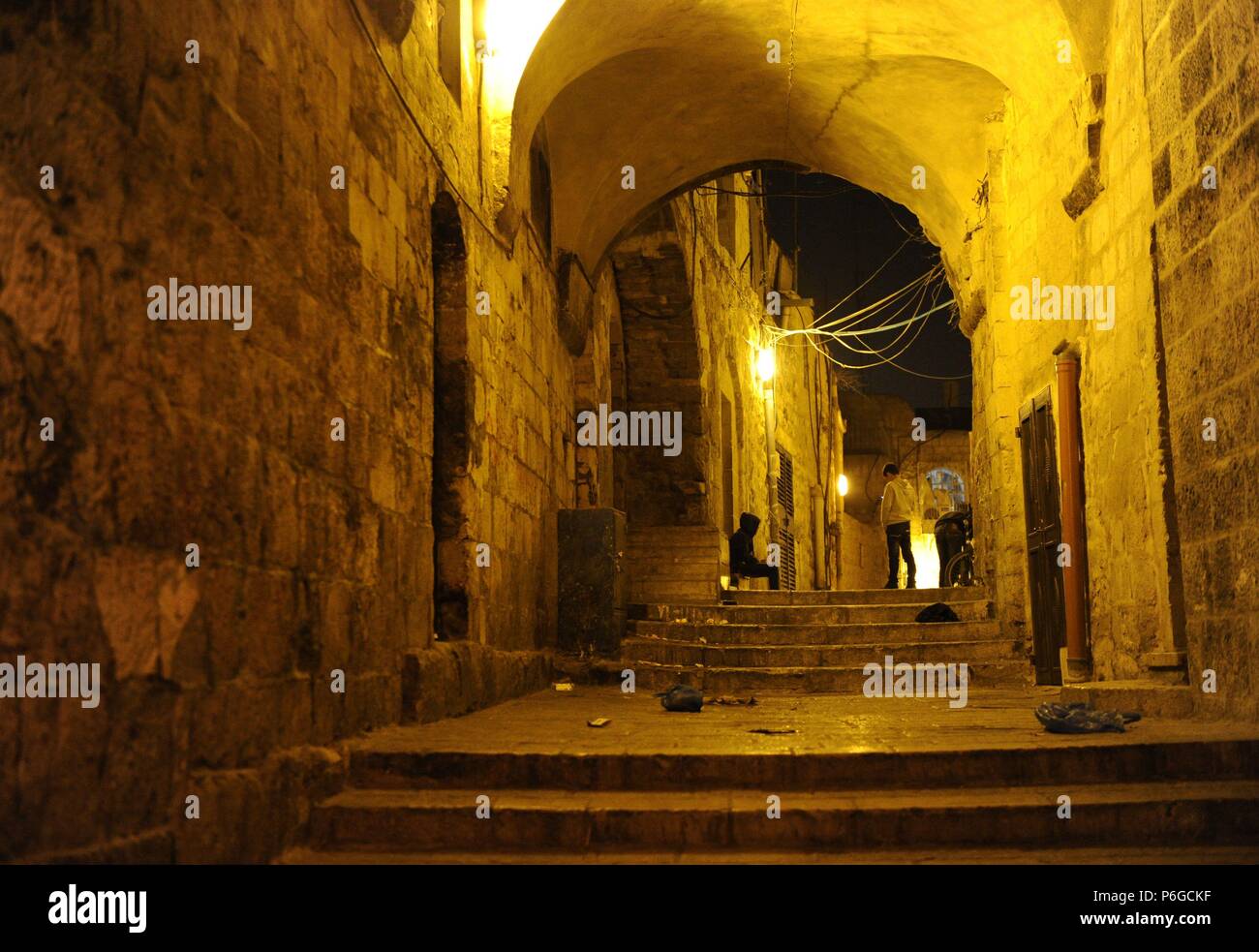 Old city jerusalem alley garbage hires stock photography and images