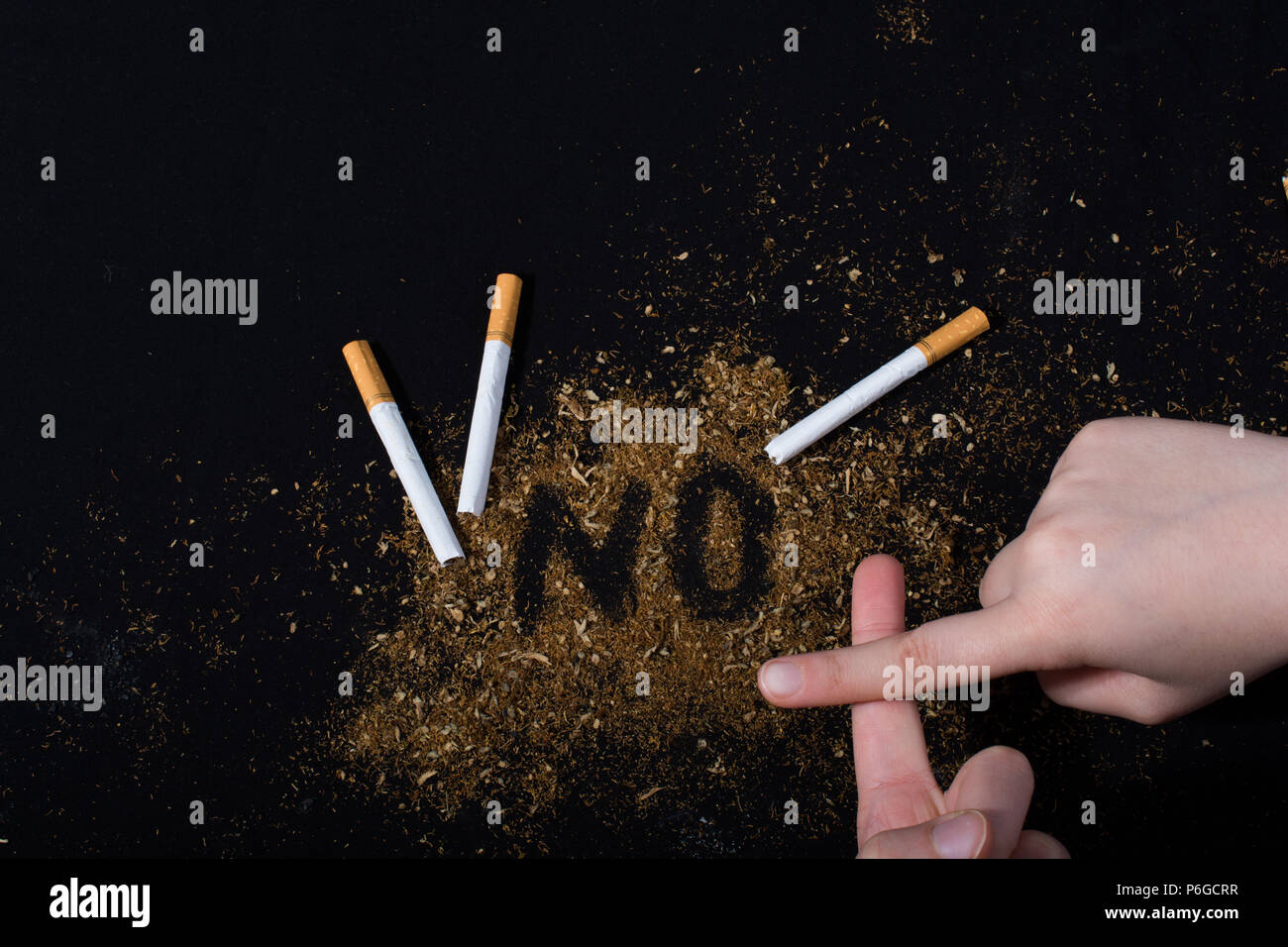 World No Tobacco Day poster for say no smoking concept Stock Photo - Alamy