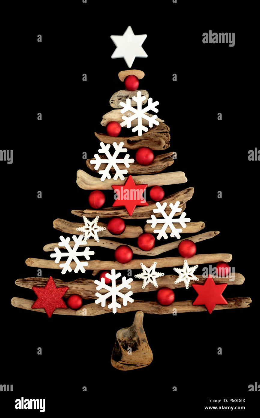 abstract christmas tree with white snowflake and bauble star and ball decorations isolated on black background christmas card for the holiday season - White Christmas Tree With Red And Black Decorations abstract christmas tree with white snowflake and bauble star and ball decorations isolated on black background christmas card for the holiday season - White Christmas Tree With Red And Black Decorations