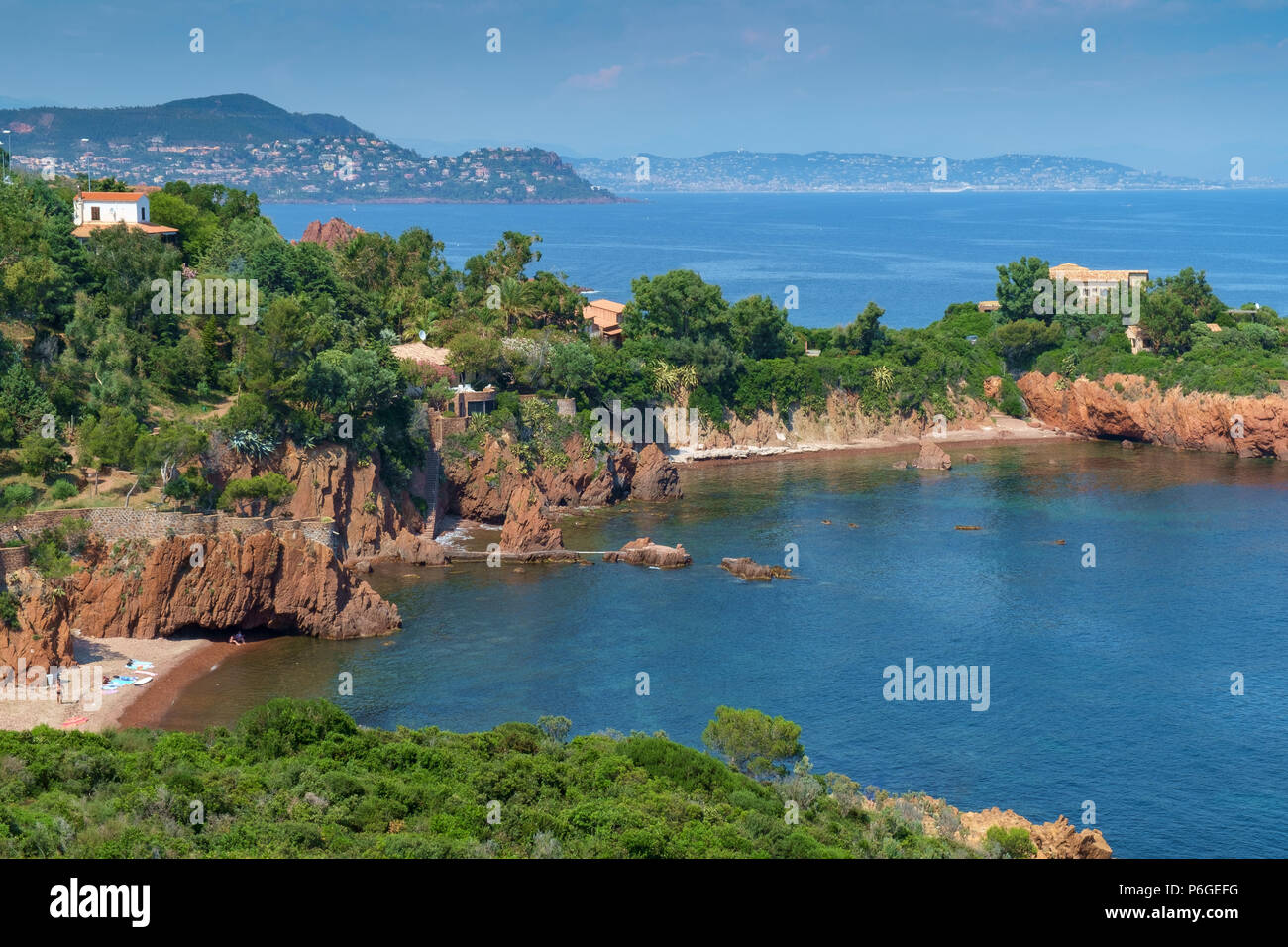 Pointe du Cap Roux, near Saint Raphael, Côte d'Azur, France Stock Photo