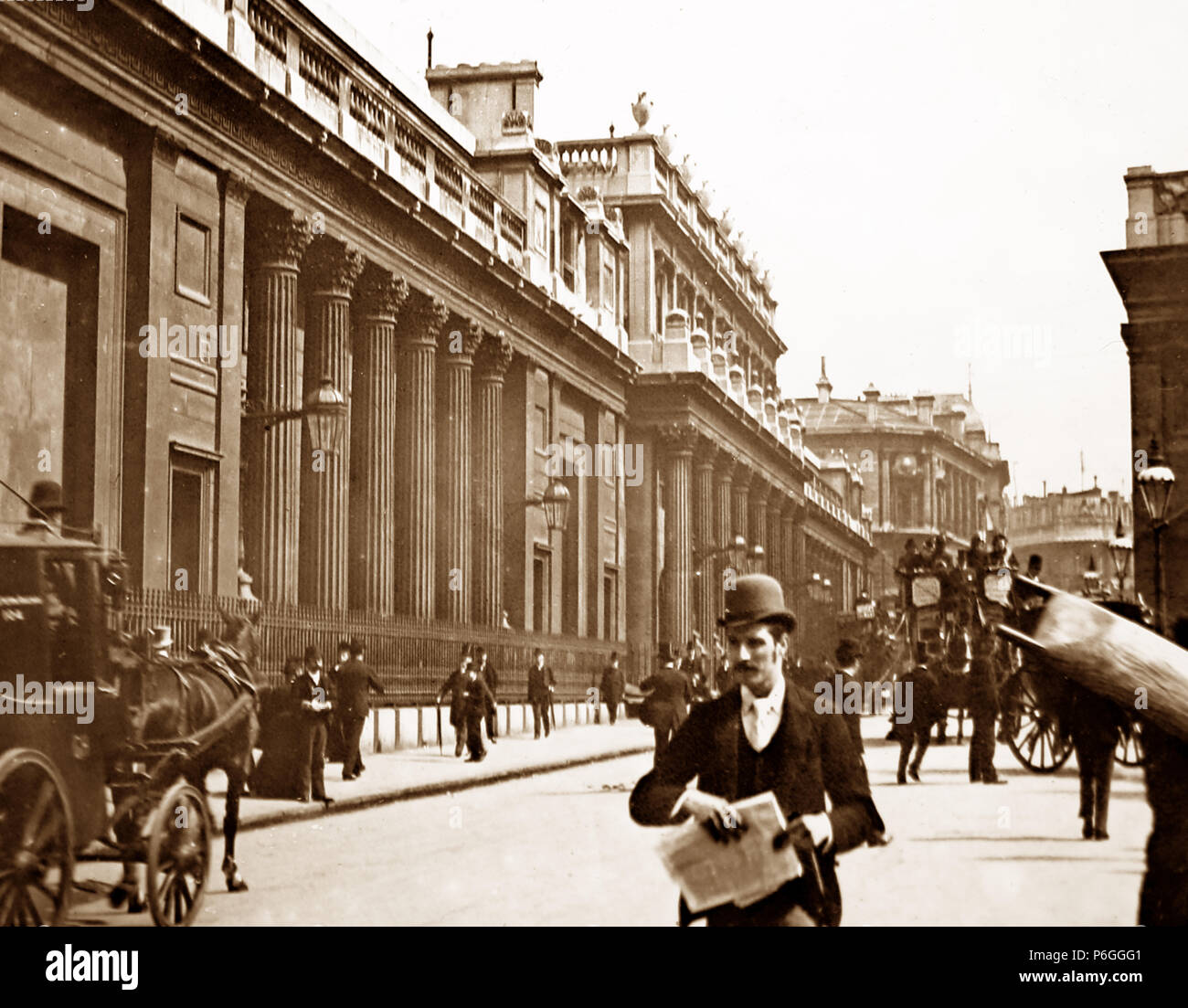 Bank of England, London, Victorian period Stock Photo
