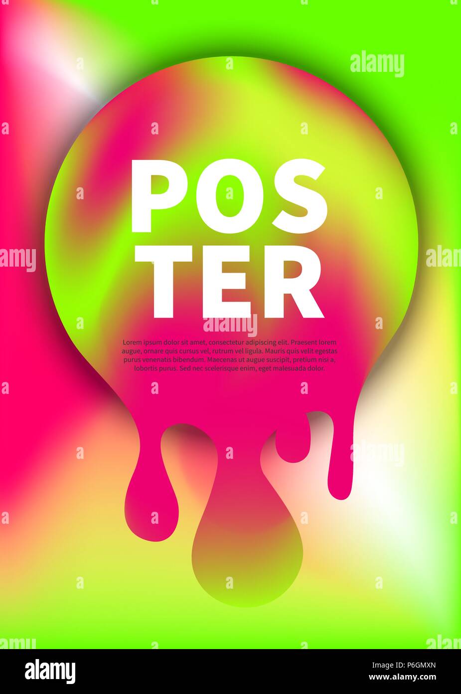 Music Poster Geometric Frame Fluid Background Flyer Template Night Club Poster Vector Illustration Stock Vector Image Art Alamy