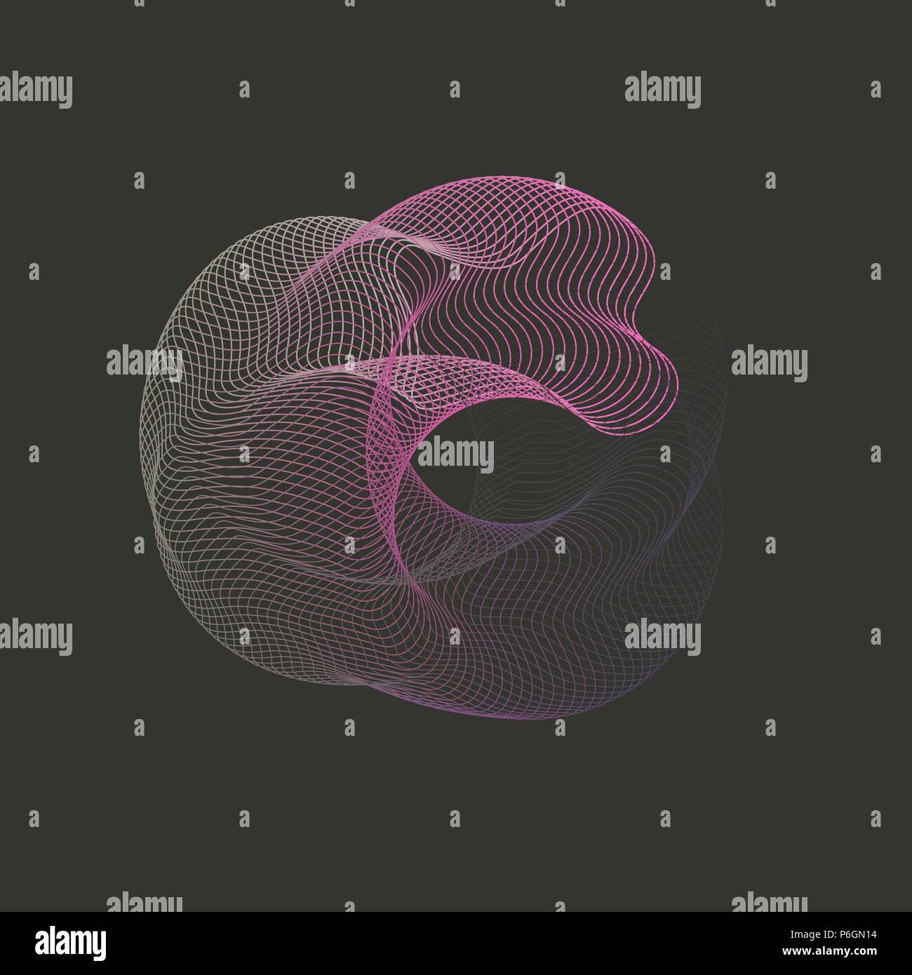 Geometric Abstraction Abstract Fluid Black Background Line