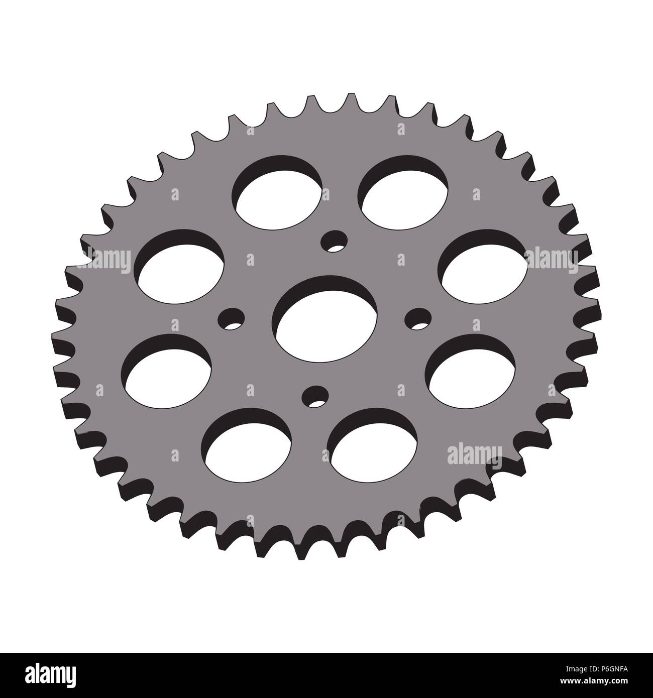 Sprocket wheel isolated. 3d vector on white backgrounds Stock Vector Image & Art Alamy