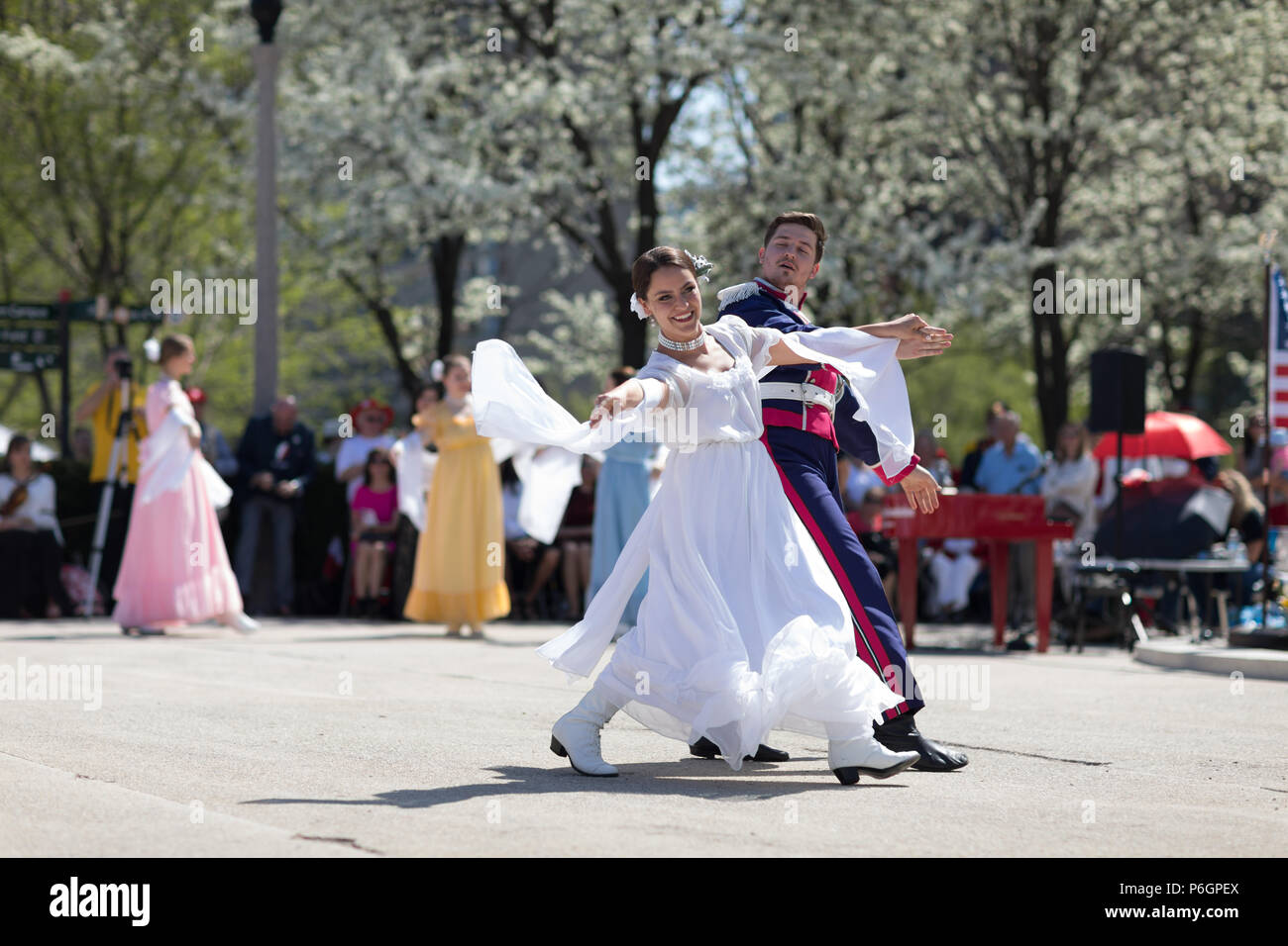 Chicago, Illinois, USA May 05, 2018 Members of Polonia, polish folk