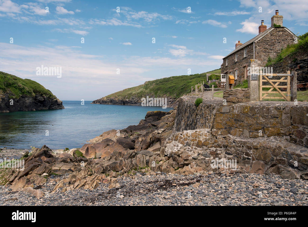 Port Quin Cornwall Stock Photo Alamy
