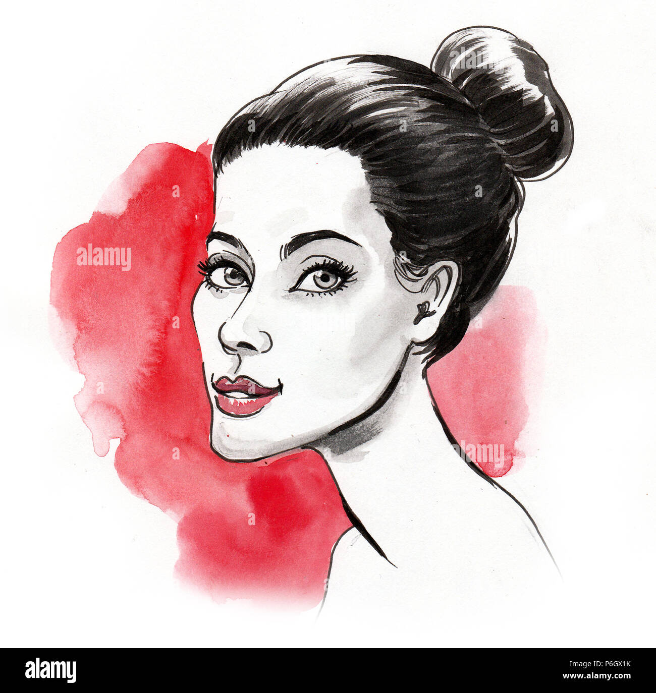 Art and artwork woman model Cut Out Stock Images & Pictures - Alamy