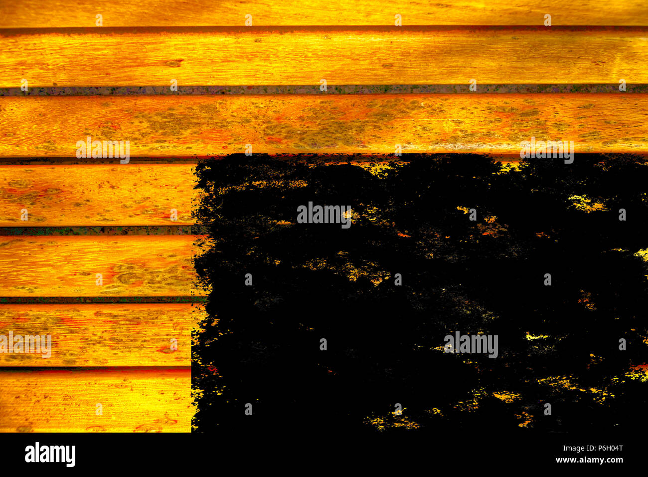 Grunge Ultra yellow Wooden bench plank texture for web site or mobile ...