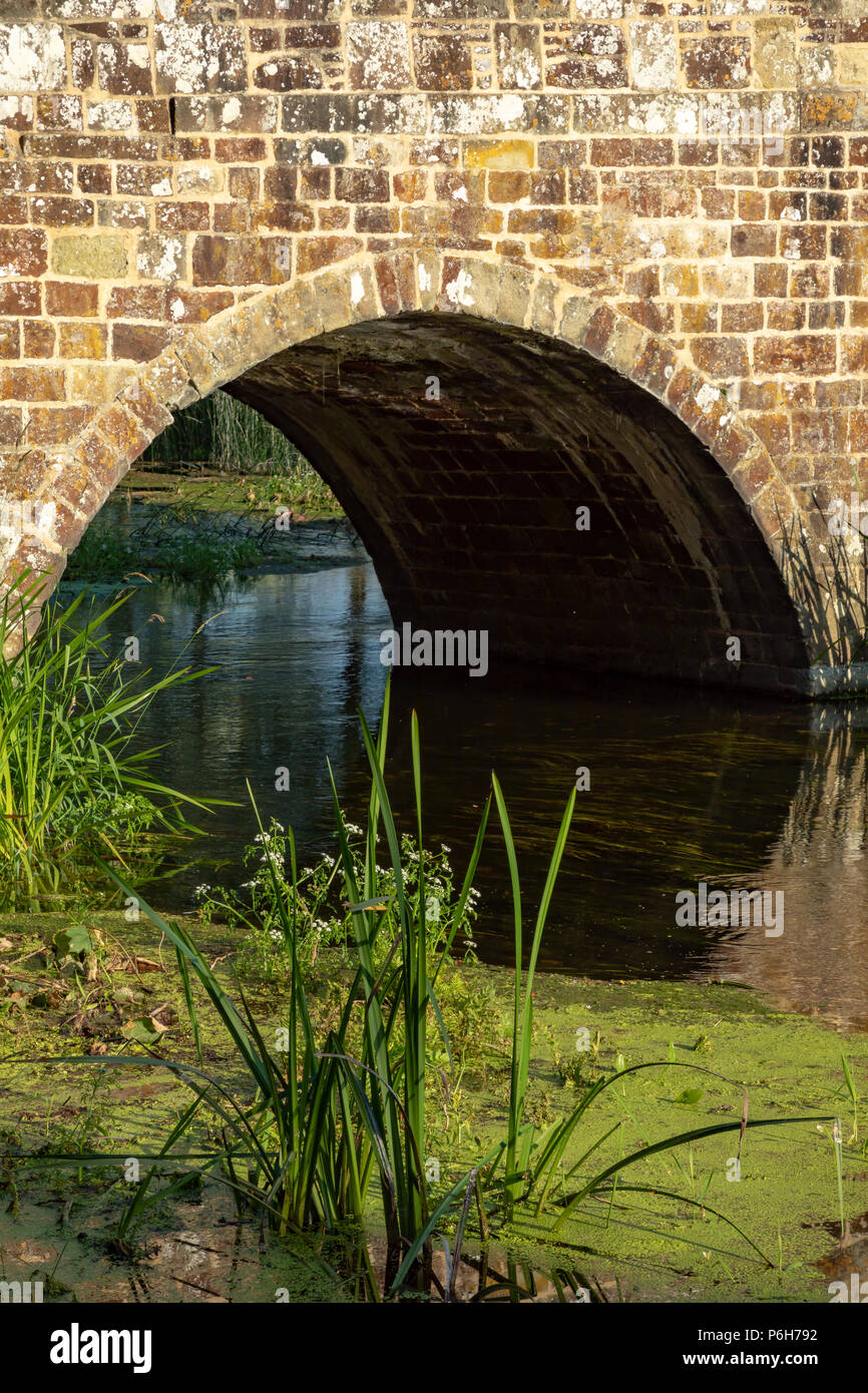 Spetisbury Dorset England June 30, 2018 Old stone bridge across the river stour Stock Photo Alamy