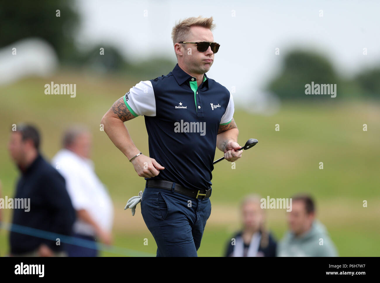 England's Ronan Keating during the Celebrity Cup charity golf tournament at The Celtic Manor Resort in Newport. Stock Photo