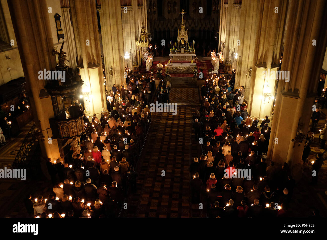 Catholic easter vigil church hires stock photography and images Alamy