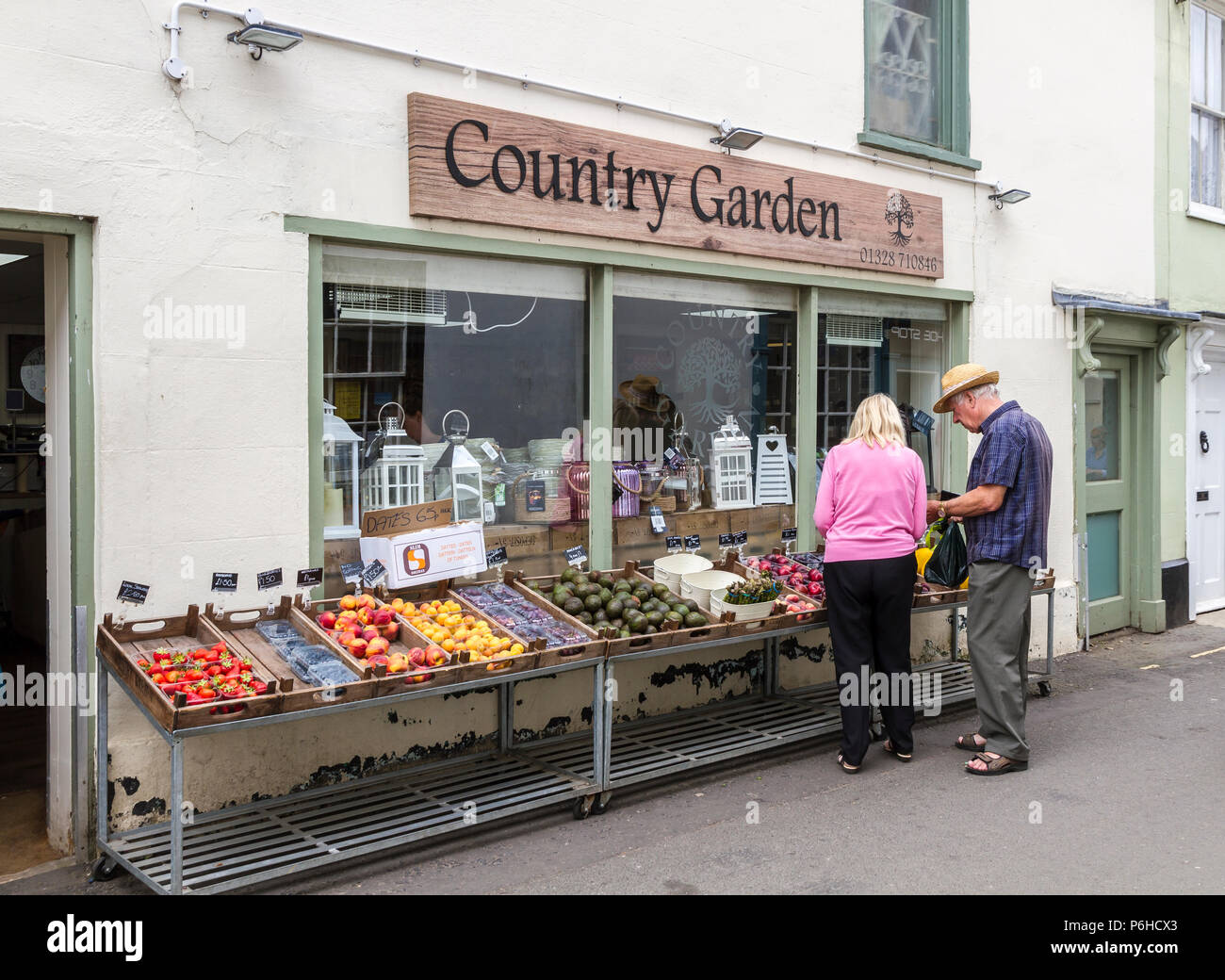 Country Garden shop in Wells next the Sea,Norfolk,England,UK Stock Photo