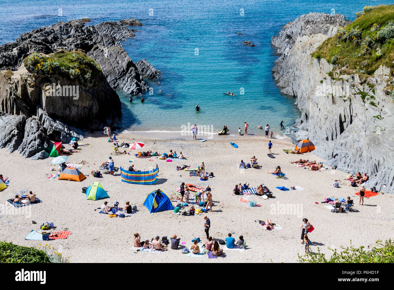 Barricane Beach,Woolacombe,Devon Stock Photo