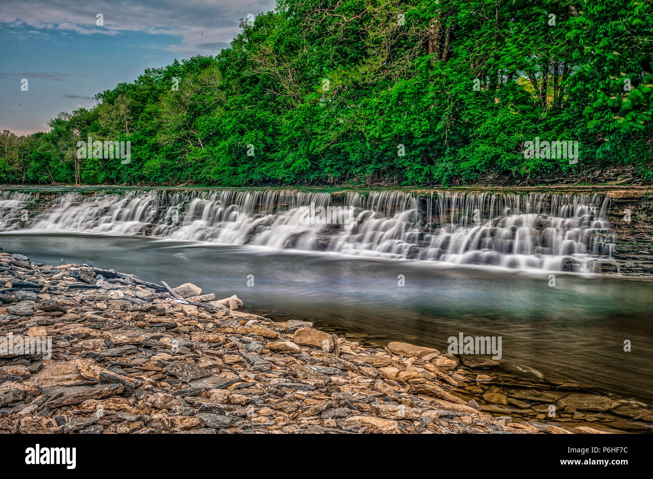 Silver Creek Waterfalls in Madison County Kentucky Stock Photo Alamy