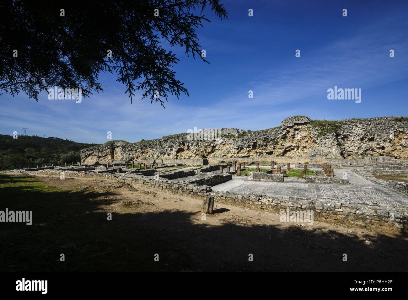 Conimbriga, ciudad del Conventus Scallabitanus, provincia romana de Lusitania, cerca de Condeixa-a-Nova, distrito de Coimbra, Portugal, europa. Stock Photo