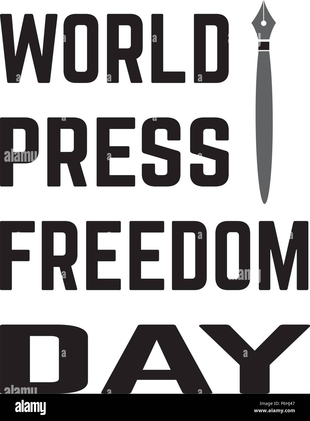 World Press freedom day Stock Vector