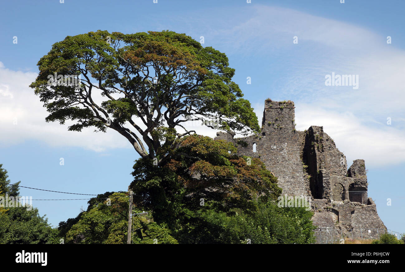 King John’s Castle, 12th century castle in Carlingford, Cooley Peninsula, Co. Louth Stock Photo