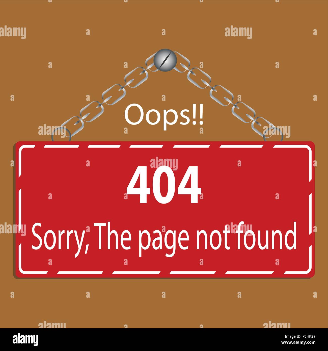 Page not found Stock Vector