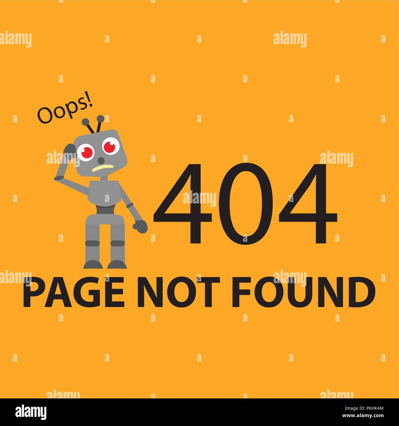 Page not found Stock Vector
