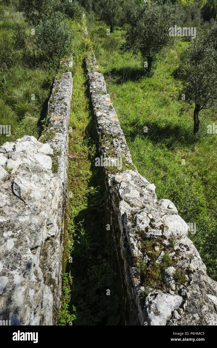Conimbriga, ciudad del Conventus Scallabitanus, provincia romana de Lusitania, cerca de Condeixa-a-Nova, distrito de Coimbra, Portugal, europa. Stock Photo