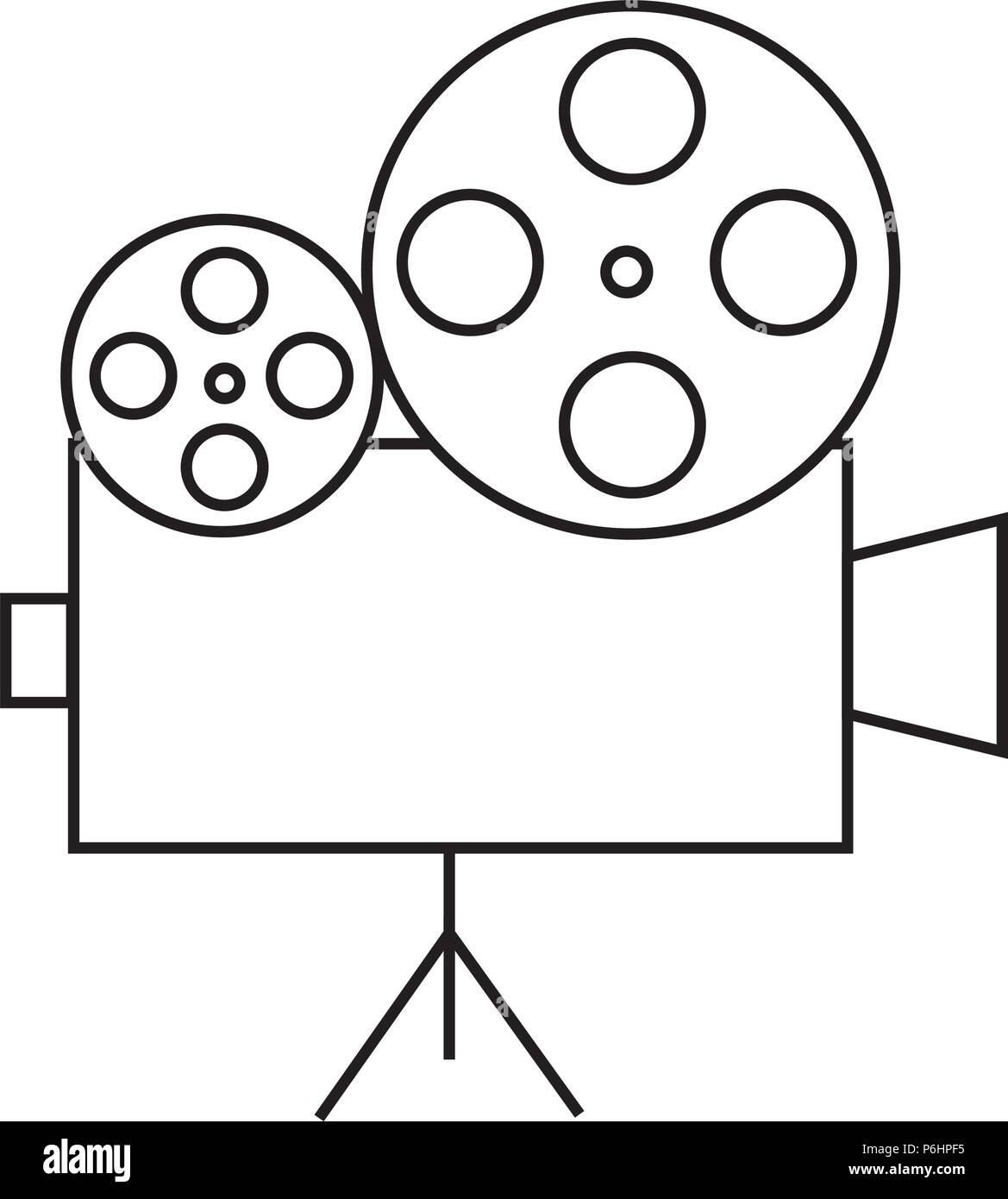 abstracct cinema symbol Stock Vector
