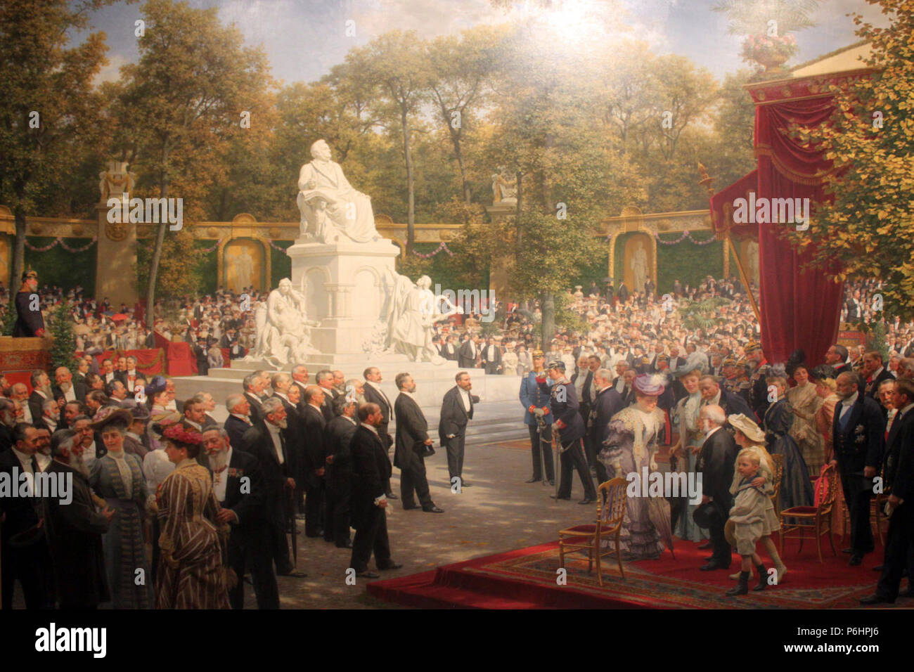 1908 v. Werner Enthuellung Richard-Wagner-Denkmal Tiergarten anagoria. Stock Photo