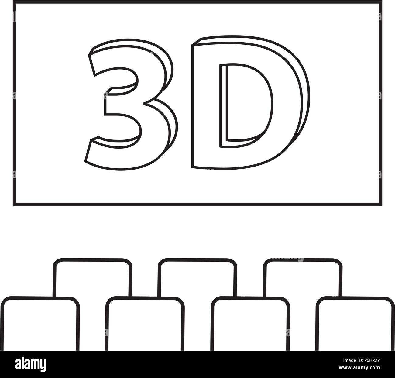 abstracct cinema symbol Stock Vector
