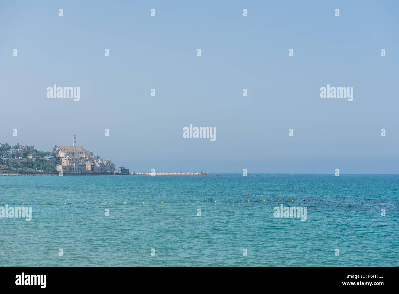 Israel tel aviv 18 april 2018 cityscape of jaffa as seen from tel