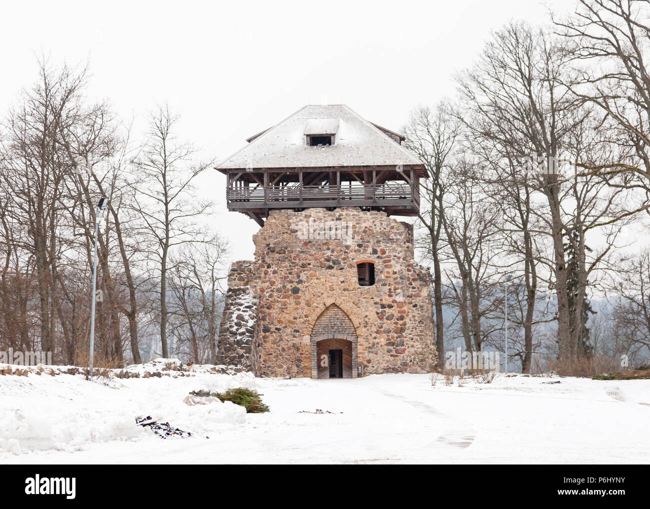 The Watchtower Of Sigulda Medieval Castle Or The Castle Of The the-watchtower-of-sigulda-medieval-castle-or-the-castle-of-the