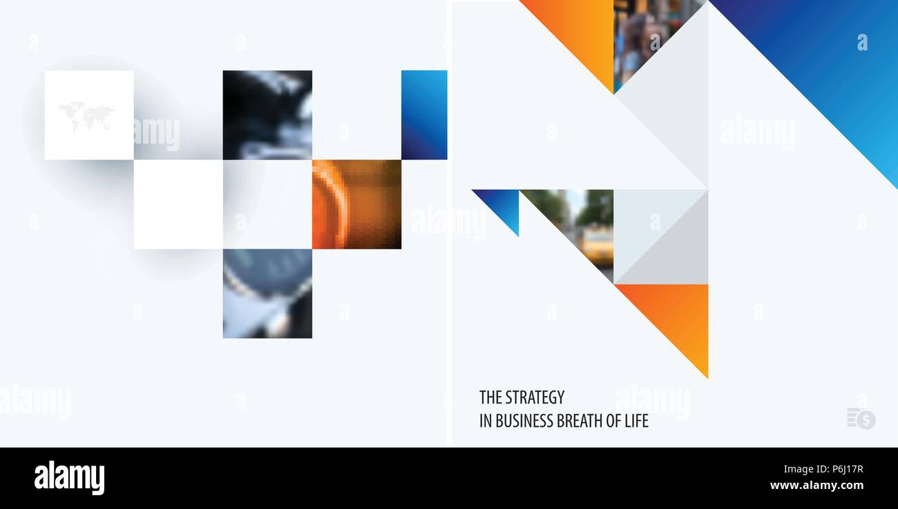 Set Of Modern Design Abstract Templates Creative Business