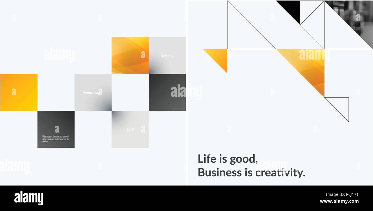 Set Of Modern Design Abstract Templates Creative Business