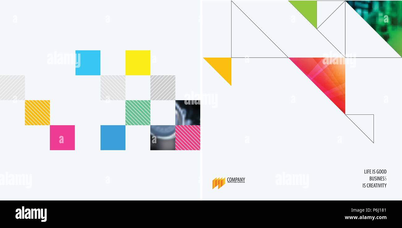 Set Of Modern Design Abstract Templates Creative Business