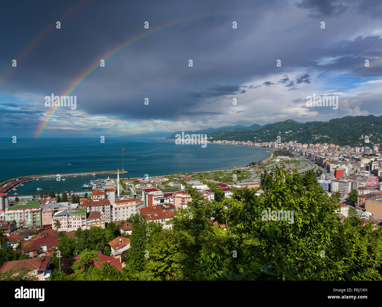 Rize City View Turkey Stock Photo Alamy