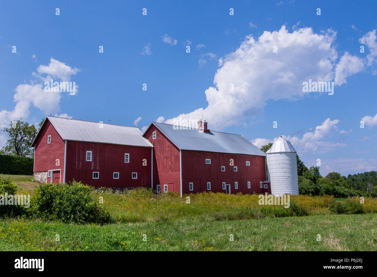 Vermont Red Barn Stock Photo Alamy