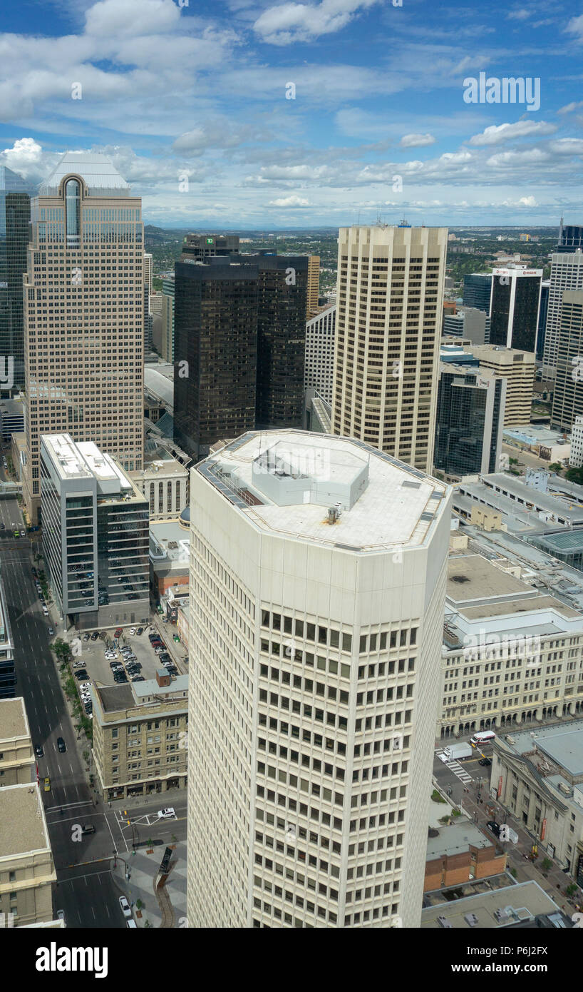 Calgary Tower Alberta Canada Stock Photo